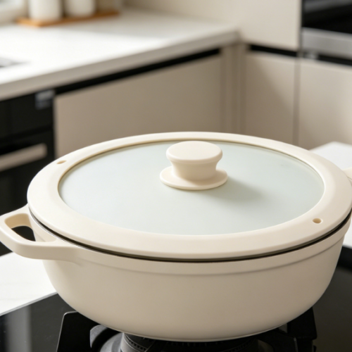 Silicone Lid With Glass Window: Heat-Resistant Handle; Features Steam Vent To Prevent Boil-Overs