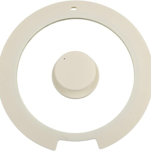 Silicone Pot Lid With Tempered Glass, Univ-ersal Pan Replacement Lid With Anti-Spill Design For Frying Pan & Cast Iron Skillet (7"/18CM white)