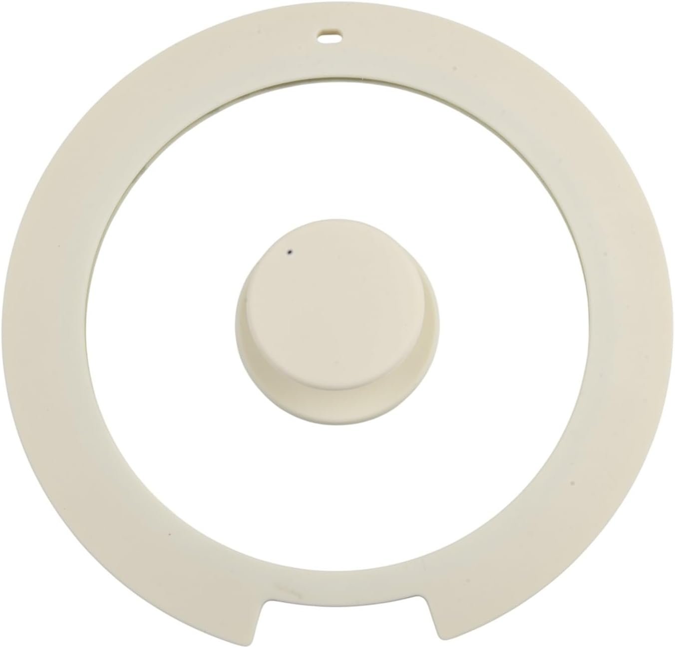Silicone Pot Lid With Tempered Glass, Univ-ersal Pan Replacement Lid With Anti-Spill Design For Frying Pan & Cast Iron Skillet (7"/18CM white)