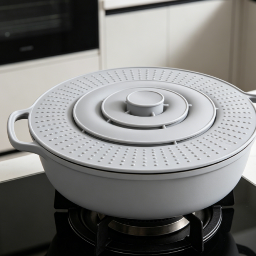 Thickened Silicone Spill-Proof Lid: Fits Multiple Pot Sizes, Durable And Leak-Proof
