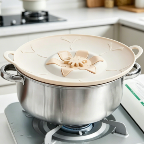Universal Silicone Spill-Proof Lid: Heat-Resistant And Leak-Proof; Suitable For Soups And Milk